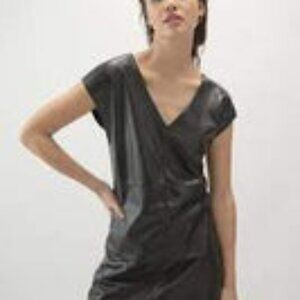 Lane Black Leather Vest